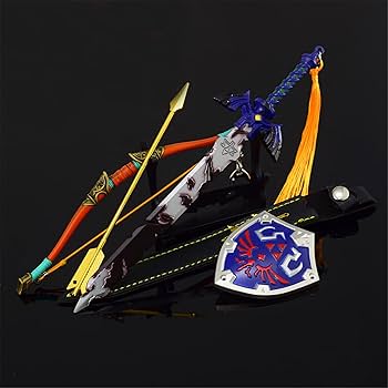 24cmハイリアの盾 ゼルダの伝説 ミニ武器 キーホルダー アクセサリ Amazon.co.jp: Wanqian ゼルダ 光の弓矢 ハイリアの盾 王家の剣